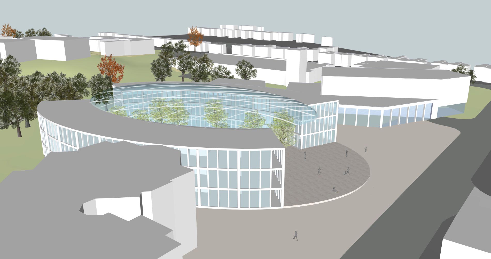 Camberley Cultural Quarter Masterplan - Side view