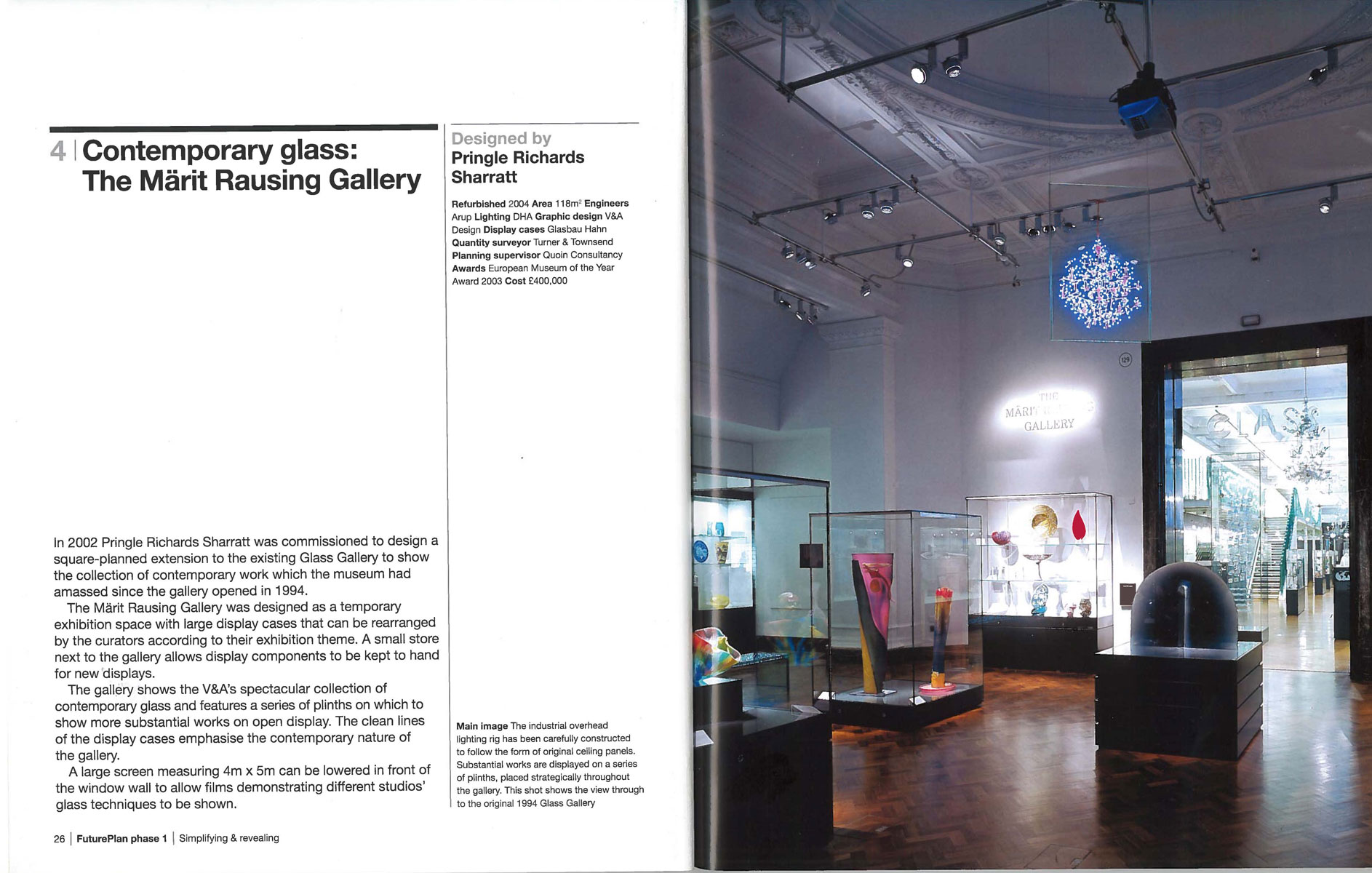 V&A FuturePlan Publication - Contemporary Glass Gallery