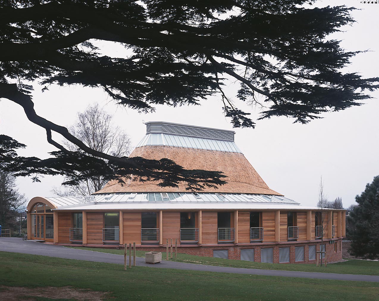 Shrewsbury School Music School - External view from upper common | © Edmund Sumner Shrewsbury School Music School - External view from upper common