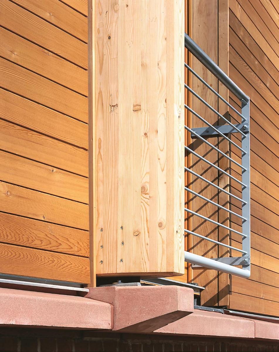 Shrewsbury School Music School - Detail of external wall | © Edmund Sumner Shrewsbury School Music School - Detail of external wall