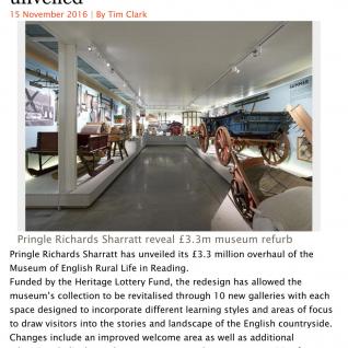 Museum of English Rural Life - Building Design Nov 2016