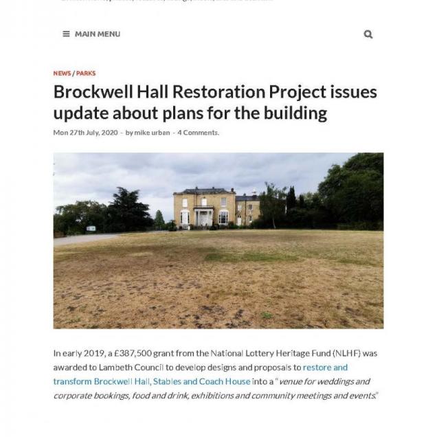 Brixton Buzz_Brockwell Hall 